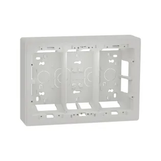 Schneider Electric NU823418, Unica System Plus, Beyaz, 3x4 Modül Sıva Üstü Dikey Montaj Kasası