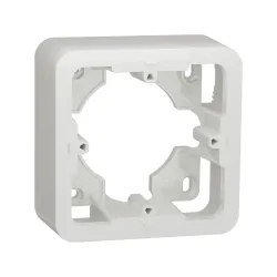 Schneider Electric NU840218, Unica Pro, Beyaz, Tekli Sıva Üstü Kasa