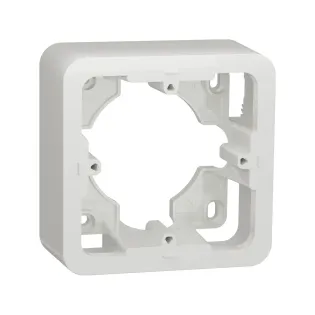 Schneider Electric NU840218, Unica Pro, Beyaz, Tekli Sıva Üstü Kasa