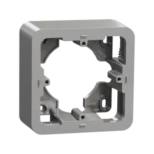 Schneider Electric NU840230, Unica Pro, Alüminyum, Tekli Sıva Üstü Kasa