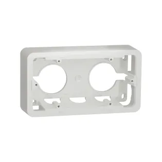 Schneider Electric NU840418, Unica Pro, Beyaz, İkili Sıva Üstü Kasa