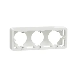 Schneider Electric NU840618, Unica Pro, Beyaz, Üçlü Sıva Üstü Kasa