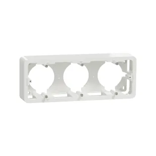 Schneider Electric NU840618, Unica Pro, Beyaz, Üçlü Sıva Üstü Kasa