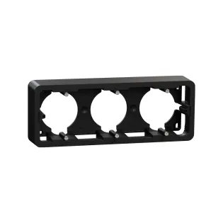 Schneider Electric NU840654, Unica Pro, Antrasit, Üçlü Sıva Üstü Kasa