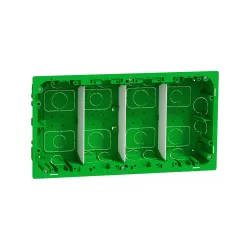 Schneider Electric NU8744, Unica System Plus, 4x4 Modül Sıva Altı Dikey Montaj Kasası