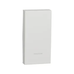 Schneider Electric NU910018N, Unica, Beyaz, Işıklı Anahtar için Tuş Kapağı, 1 Modül
