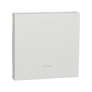 Schneider Electric NU920018N, Unica, Beyaz, Işıklı Anahtar için Tuş Kapağı, 2 Modül