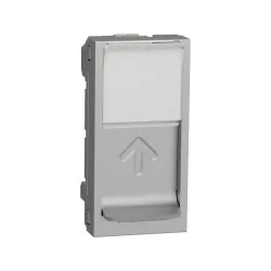 Schneider Electric NU941030, Unica, Alüminyum, Boş Data İnternet Prizi Kapağı, S-One Konnektör Uyumlu, 1 Modül