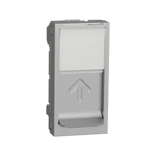 Schneider Electric NU941030, Unica, Alüminyum, Boş Data İnternet Prizi Kapağı, S-One Konnektör Uyumlu, 1 Modül