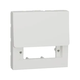 Schneider Electric NU943818, Unica, Beyaz, Boş Fiberoptik İnternet Prizi Kapağı, SC/SC APC Simplex, 2 Modül