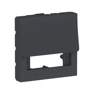 Schneider Electric NU943854, Unica, Antrasit, Boş Fiberoptik İnternet Prizi Kapağı, SC/SC APC Simplex, 2 Modül