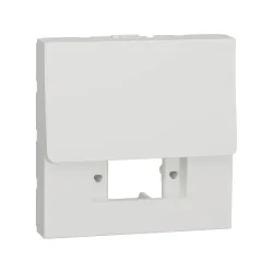Schneider Electric NU943918, Unica, Beyaz, Boş Fiberoptik İnternet Prizi Kapağı, SC/SC APC Duplex, 2 Modül