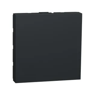 Schneider Electric NU986654, Unica, Antrasit, Kör Kapak, 2 Modül