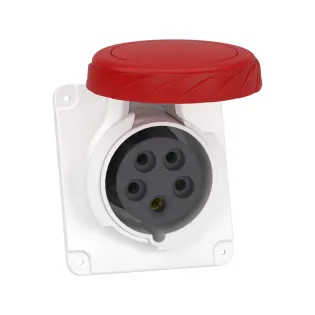 Schneider Electric PKF16F735, Pratika, 5x16 Amper, 3P+N+T, Eğik Makine Prizi, Vida Bağlantılı, IP67