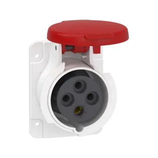 Schneider Electric PKF16G434, Pratika, 4x16 Amper, 3P+T, Düz Makine Prizi, Vida Bağlantılı, IP44
