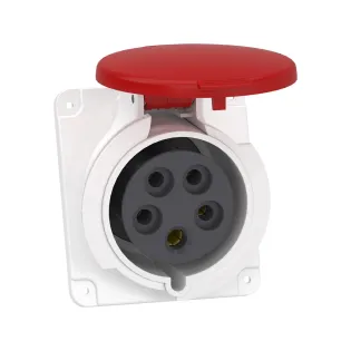 Schneider Electric PKF32F435, Pratika, 5x32 Amper, 3P+N+T, Eğik Makine Prizi, Vida Bağlantılı, IP44