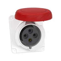 Schneider Electric PKF32F734, Pratika, 4x32 Amper, 3P+T, Eğik Makine Prizi, Vida Bağlantılı, IP67