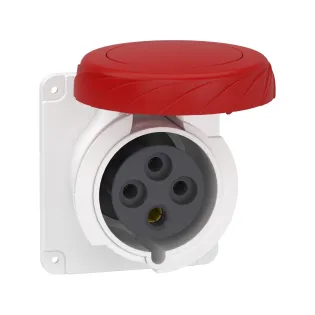 Schneider Electric PKF32G734, Pratika, 4x32 Amper, 3P+T, Düz Makine Prizi, Vida Bağlantılı, IP67