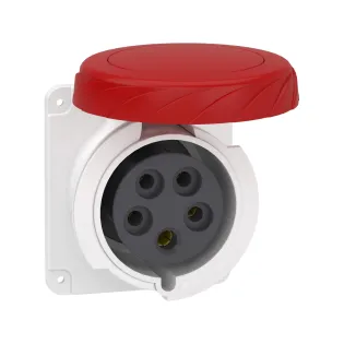 Schneider Electric PKF32G735, Pratika, 5x32 Amper, 3P+N+T, Düz Makine Prizi, Vida Bağlantılı, IP67