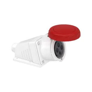 Schneider Electric PKF32W734, Pratika, 4x32 Amper, 3P+T, Duvar Prizi, Vida Bağlantılı, IP67