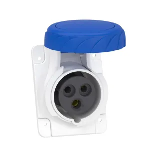 Schneider Electric PKY16F723, Pratika, 3x16 Amper, 2P+T, Eğik Makine Prizi, Hızlı Bağlantılı, IP67