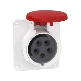 Schneider Electric PKY16G435, Pratika, 5x16 Amper, 3P+N+T, Düz Makine Prizi, Hızlı Bağlantılı, IP44