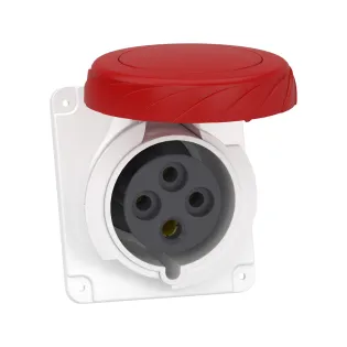 Schneider Electric PKY32F734, Pratika, 4x32 Amper, 3P+T, Eğik Makine Prizi, Hızlı Bağlantılı, IP67