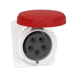 Schneider Electric PKY32F735, Pratika, 5x32 Amper, 3P+N+T, Eğik Makine Prizi, Hızlı Bağlantılı, IP67