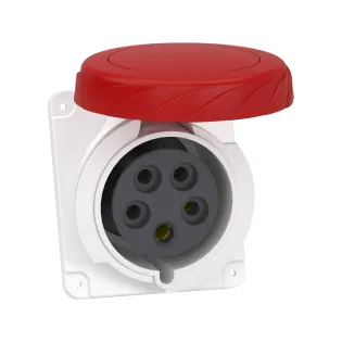Schneider Electric PKY32F735, Pratika, 5x32 Amper, 3P+N+T, Eğik Makine Prizi, Hızlı Bağlantılı, IP67
