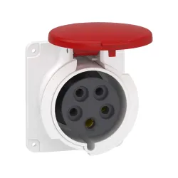 Schneider Electric PKY32G435, Pratika, 5x32 Amper, 3P+N+T, Düz Makine Prizi, Hızlı Bağlantılı, IP44