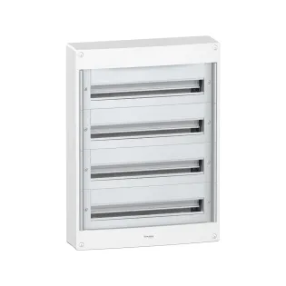 Schneider Electric PRA20424, Pragma, 96 Modül, 4 Sıralı, Kapaksız, Halojen Free, Sıvaüstü Dağıtım Kutusu