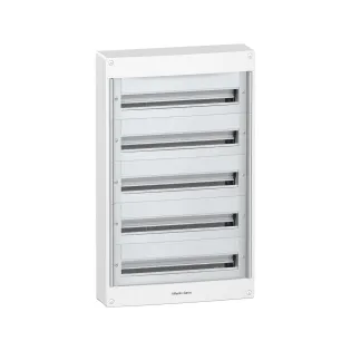Schneider Electric PRA20524, Pragma, 120 Modül, 5 Sıralı, Kapaksız, Halojen Free, Sıvaüstü Dağıtım Kutusu