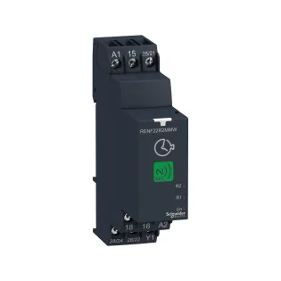 Schneider Electric RENF22R2MMW, Harmony RENF, NFC Özellikli Çok Fonksiyonlu, 0.05sn-999sa, Zaman Rölesi, 2 K/A Röle Çıkışlı, 24-240 Volt AC/DC, Test Butonlu
