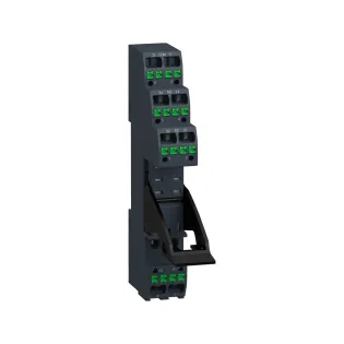 Schneider Electric RGZE08P, Harmony EXG, 8 Pinli Soketli Röleler için Hızlı Bağlantılı Röle Soketi