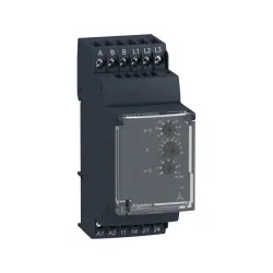 Schneider Electric RM35ATW5MW, Harmony RM, Sıcaklık Kontrol Rölesi, Düşük ve Yüksek Sıcaklık, Faz Kaybı, Faz Sırası, 1-10sn Gecikmeli, 2K/A