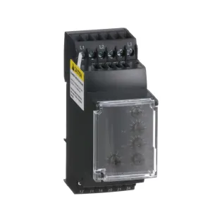Schneider Electric RM35TF30, Harmony RM, Faz ve Gerilim Koruma Rölesi, Faz Sırası, Faz Kaybı, Faz Dengesi ve Aşırı-Düşük Gerilim Koruması, 0.1-10sn Gecikmeli, 2K/A