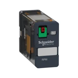 Schneider Electric RPM11P7, Harmony RPM, 15 Amper, 230 Volt AC, 1 K/A Kontaklı, 5 Pinli, Soketli Röle, Test Butonlu