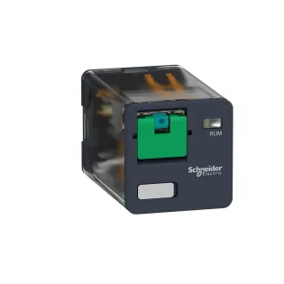 Schneider Electric RUMC31ED, Harmony RUM, 10 Amper, 48 Volt DC, 3 K/A Kontaklı, 11 Silindirik Pinli, Soketli Röle, Test Butonlu