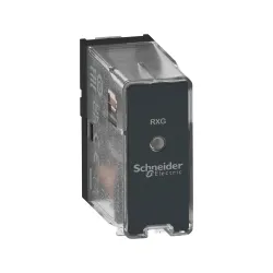 Schneider Electric RXG16BD, Harmony RXG, 10 Amper, 24 Volt DC, 1 K/A Kontaklı, 5 Pinli, Soketli Röle, LED’li