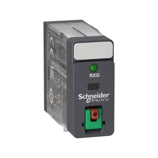 Schneider Electric RXG22P7, Harmony RXG, 5 Amper, 230 Volt AC, 2 K/A Kontaklı, 8 Pinli, Soketli Röle, LED’li, Test Butonlu