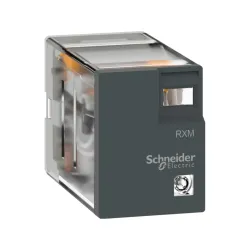 Schneider Electric RXM4LB1BD, Harmony RXM L, 3 Amper, 24 Volt DC, 4 K/A Kontaklı, 14 Pinli, Soketli Röle