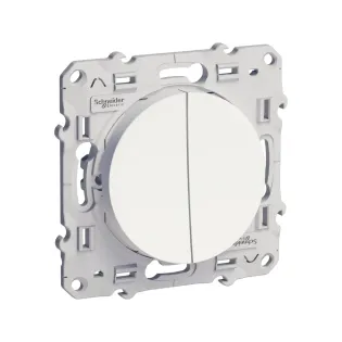 Schneider Electric S520211, Odace, Beyaz, Komütatör Anahtar, Çerçevesiz