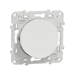 Schneider Electric S520263, Odace, Beyaz, Vavien Anahtar, Işıklı, Çerçevesiz