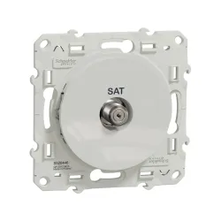 Schneider Electric S520446, Odace, Beyaz, SAT Prizi, Sonlu, Çerçevesiz
