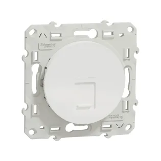 Schneider Electric S520471, Odace, Beyaz, Data İnternet Prizi, RJ45, CAT 5e-UTP, Çerçevesiz