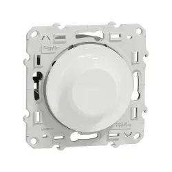 Schneider Electric S520519, Odace, Beyaz, Vavien LED Dimmer, 40-400VA, RL Tip, Çerçevesiz
