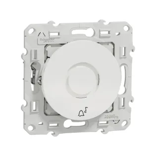 Schneider Electric S520580, Odace, Beyaz, Elektronik Kapı Zili, 230 Volt AC, Zil İşaretli, Çerçevesiz