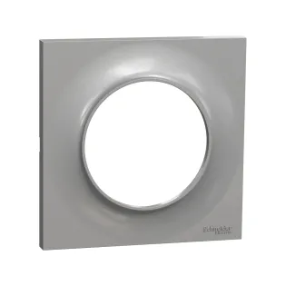 Schneider Electric S520702E, Odace Styl, Alüminyum, Tekli Çerçeve