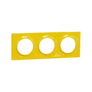 Schneider Electric S520706G, Odace Styl, Amber, Üçlü Çerçeve