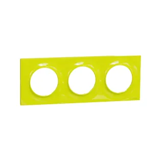Schneider Electric S520706H, Odace Styl, Verde, Üçlü Çerçeve